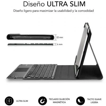 Subblim Keytab Pro Funda con Teclado Bluetooth y Touchpad, 9,6-10,8 pulgadas, Negra Subblim Keytab Pro Funda con Teclado Bluetooth y Touchpad, 9,6-10,8 pulgadas, Negra